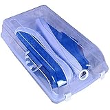 Umora シューズボックス 本体収納可 透明 PP製 通気孔付 滑り止め 超省スペース （透明 一箱入り）