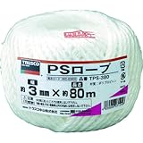 TRUSCO(トラスコ) PSロープ 白 3mm×80m TPS380