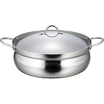 5344-0) 業務用 ステンレス製 ちり鍋 26㎝ (蓋無) 5個セット 卓上鍋