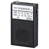 ヤザワ AM・FM・短波ラジオ ブラック RD26BK
