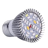 LED電球 植物育成 サンプランター 水耕栽培ランプ 室内用 口金E27　28W LED 植物育成用ランプ　プラントライト 園芸
