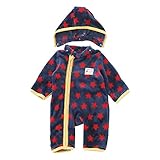 (チャックル) chuckle あったかソフトボアフード付き防寒カバーオール ネイビー 70cm P2916-70-31