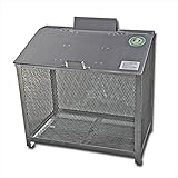 サステック ゴミ収納BOX ワンニャンカア B-90 　『ゴミ袋（45L）集積目安　5袋、世帯数目安　4～5世帯』『ゴミ収集庫』『ダストボックス　ゴミステーション　屋外　ステンレス』