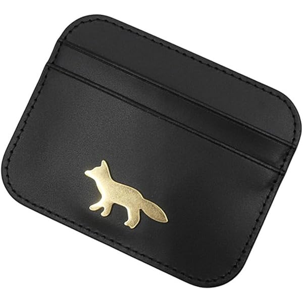 Amazon | [メゾン キツネ] コインケース 財布 カードケース ブラック