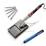 AGPtEK® 60W 110V Electric Soldering Iron Tool Kit Welding Iron Holder Stand with 5 Iron Tips and Sol