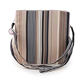 Zicac　座布団　高さが変わるクッション　食事用　4色　取り外し便利　麻布+密度の高いスポンジ　子供用シートクッション　様々な椅子に適用です　２歳以上キッズにご利用可能 (ストライプ2)