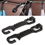 New 1 Pair Car Back Seat Headrest Hanger Holder Hooks for Bag Purse Cloth Grocery Storage Auto Faste