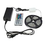 SOMAN LEDテープライト イルミネーション テレビバックライト 5m USB接続 高輝度 高品質 RGB LEDテープ 両面テープ