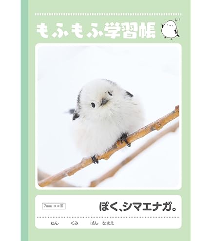Amazon | ぼく、シマエナガ。 もふもふ学習帳 02 A5 ドット罫 A