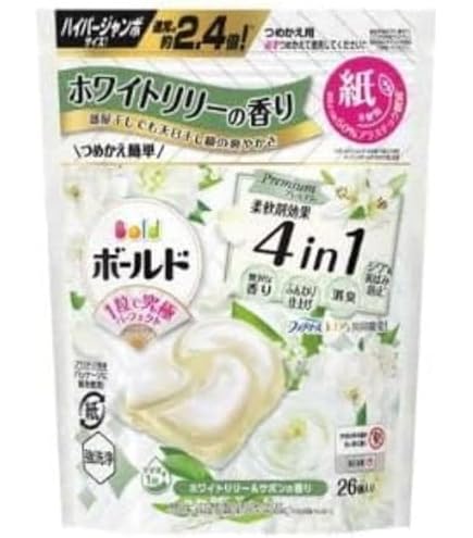 Amazon.co.jp: P&G ボールドジェルボール4IN1 ホワイトリリー ハイパー