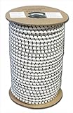 T.W. Evans Cordage SC-316-300 .1875 in. x 300 ft. Elastic Bungee Shock Cord in White and Black