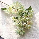 miracliy 2 pcs人工シルク桜春花人工花ホームウェディングオフィスパーティー装飾 ブルー