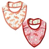 (ピンク/ワンサイズ)ベビー スタイ よだれかけ 女の子 Kids Foret キッズフォーレ 綿100％ キャンディ柄 スナップボタン 女児 ベビー