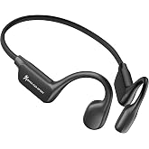 Jutaruoo 骨伝導イヤホン 【驚異の15時間再生】 Bluetooth 5.4+EDR搭載 スポーツヘッドホン オープンイヤー 12x17mm大口径ドライバー 28g極軽量設計 IPX6防水 AAC/ENC通話ノイズリダクション Type-C急