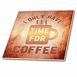 3drose Sven Herkenrathテキストデザイン – 時間のコーヒー – タイル 8-Inch-Ceramic ct_234228_3