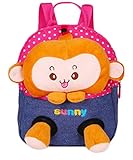 学校Toddleバックパックベビーバッグ、猿のために漫画の子供のバックパック