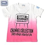 (チャンネル)CHANNEL グラデーション半袖Tシャツ レッド 120