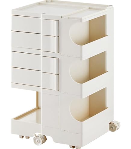 Amazon.co.jp: 日本限定色 ボビーワゴン3段5トレイ ベージュ 収納家具