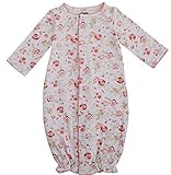 Mud PieベビーGirlsローズフローラル印刷スリープガウン