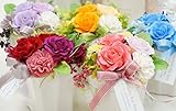 【ベルシック】 プリザーブドフラワー ミディアンローズ レッド 枯れないお花 お祝・お見舞い クリアケース付