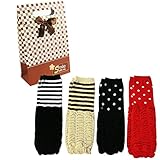 ［キロフライ］kiloflyベビーコージーソフトレッグウォーマー [4ペアセット]、ギフトバッグ付き