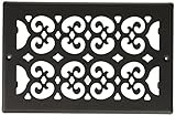 Decor Grates s610r 6-inch by 10-inch Painted Returnエア、ブラックTextured