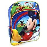 Disney Little Boys Mickey Mouse 16 Inch Backpack, Blue, One Size [並行輸入品]