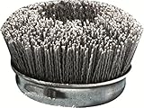 United Abrasives SAIT 04340 6-Inch Nylon Cup Brush with 80X Grit, 1-Pack [並行輸入品]