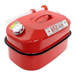 メルテック ガソリン携行缶 20L 消防法適合品 KHK [亜鉛メッキ鋼鈑] 鋼鈑厚み:0.8㎜ 積重ねタイプ Meltec FZ-20