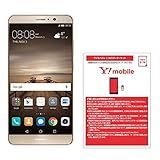 Huawei 5.9型 Mate9 SIMフリースマートフォン シャンパンゴールド/51090YMH 【日本正規代理店品】 MATE9/GOLD &amp; ワイモバイル(Y!mobile) ナノSIM スターターキット