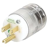 Marinco 8215T NEMA Hospital-Grade Plug 15A 125V Clear by Marinco [並行輸入品]