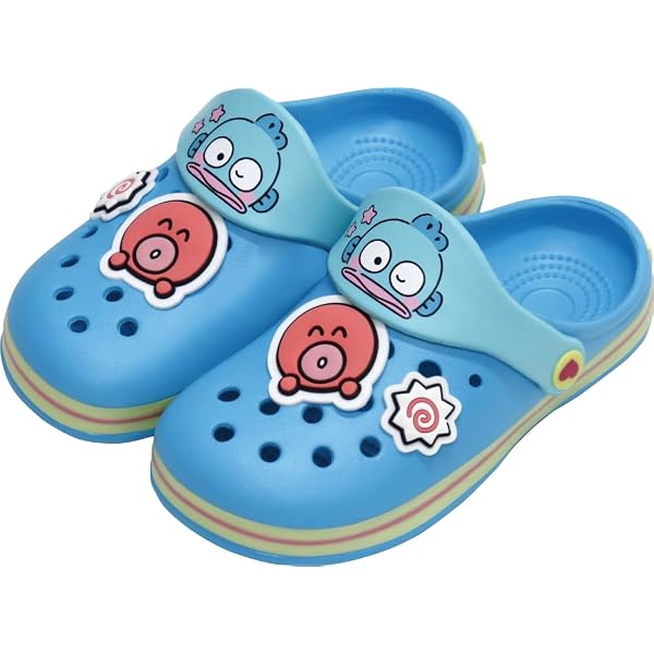 Amazon.co.jp: サンリオ ハンギョドン クロッグサンダル ブルー 20cm