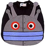 【本体綿100％】2017年 夏物 アンパンマン 天竺 ６キャラ まるっとなりきり 半袖Ｔシャツ Anpanman ブラック-ダダンダン◇80cm