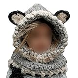 （デマ―クト）De.Markt かわいい風 ニット帽 ニット帽子 ベビー キッズ 赤ちゃん 子 子供 用 かわいい 防寒 首まで保護して