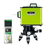 恒昌光電 3D LASER 12ライン フルライングリーンレーザー墨出し器+受光器セット HC3D-12GR 360°垂直*2・360°水平*1 8倍明るい レーザー墨出し器/レーザーレベル/墨出器/