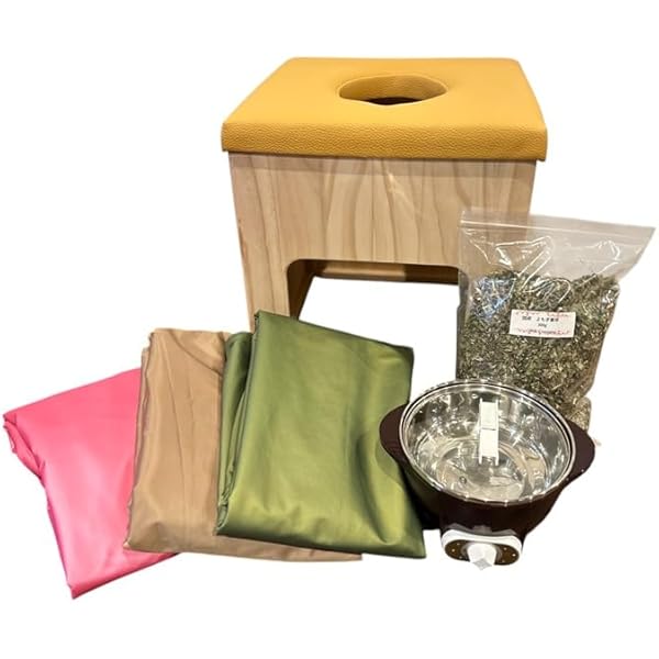 Amazon | 【温活】【女子力UP】黄土ゲルマニウムよもぎ蒸し 座浴セット