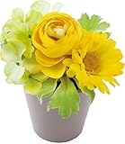 ポピー 造花 ラナンガーベラポット イエロー