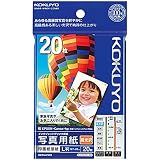 コクヨ(KOKUYO) インクジェット 写真用紙 印画紙原紙 高光沢 L判 20枚 KJ-D12L-20
