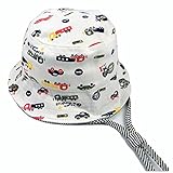 べビー用 帽子 夏 日よけ帽子 男の子 つば付き あごひも付き 46-48ｃｍ (S-46cm)