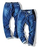 ジェリー [GERRY] クライミングパンツ デニムパンツ チノパン スキニー テーパード メンズ ストレッチ素材 (72ブルー(デニム), XL)