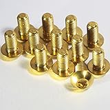 DC-HOUSE 12xTorxヘッドM5x10mmディスクブレーキローターチタンTiボルトボルトボルトナイトライド