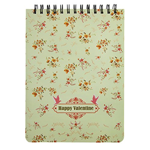 メモ帳 リング ノート 縦型 B5サイズ 分厚い 筆記帳 かわいい 花柄 ダブルワイヤー 130枚 使いやすい 文房具 学生 レディース オフィス用品 おしゃれ ブークマック付き 文具百貨