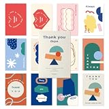 モノライク サンキュー オブジェ Thank you, Objet - 12セット、感謝カード、 感性的なハガキ、デザイン葉書、グリーティングカード、9.8x14.8cm