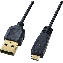 Amazon.co.jp: サンワサプライ 極細マイクロUSBケーブル(Aコネクタ