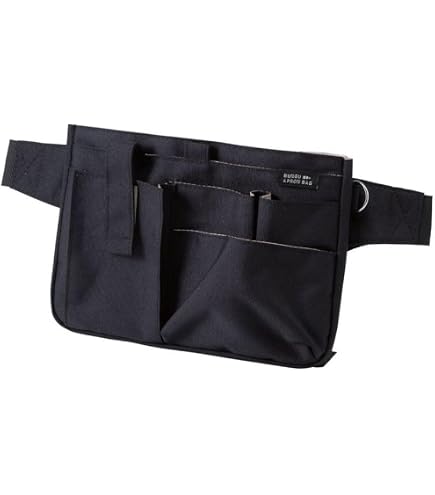 Amazon | クツワ 文具エプロンバッグ マチ付 ブラック BE020BK | 学校