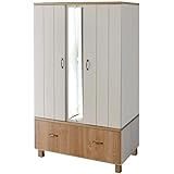 【カリーナseries】CR-1590L フレンチカントリー風ロッカークローゼット 可愛いカントリー調の洋服収納※背面は化粧仕上げではありません。