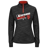 レディースプラスMLBマジェスティックチームChoice Fleece Hoodie ( Plus 1 x、サンフランシスコジャイアンツ)