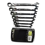 Pro'sKit 7 in 1 HW-5907M　広角　フレックス ヘッド ギア レンチ　ラチェット レンチ　７本セット