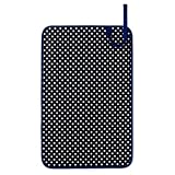 赤ちゃんにやさしい安心おむつ替えマット（日本製）　ポルカドット・紺　B0800200　日本製