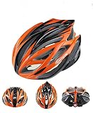 TOPTOTN 成人用ヘルメット 超軽量 自転車 インラインスケート、スケート、クールスタイル一体成型 調整可能 女の子 男の子 ジュニア (オレンジ)
